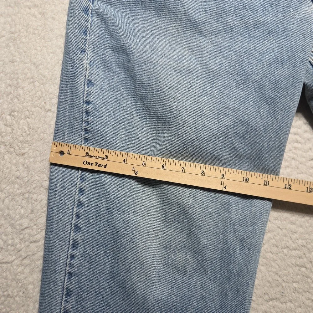 Vintage 90s Levi's 565 Loose Straight Jeans 36x30 Made in USA Wide Leg Faded